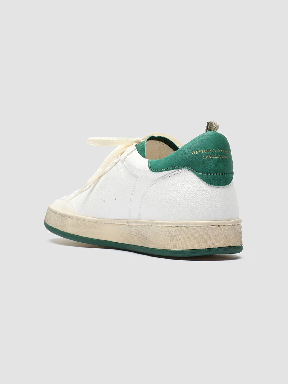 Officine Creative MAGIC 001 Sneakers in Pelle e Camoscio Bianco Vendita