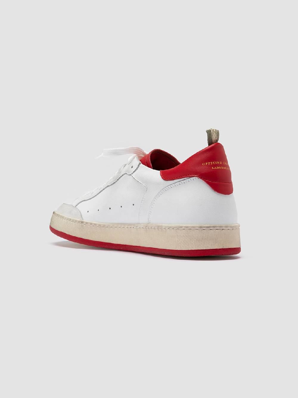 Officine Creative MAGIC 008 Sneakers Basse in Pelle e Camoscio Bianca Pezzi Unici