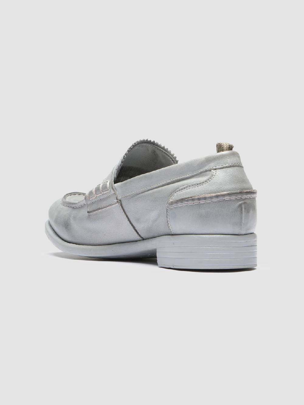Officine Creative CALIXTE 042 Mocassini Penny in Pelle Grigia Fino Al -60%