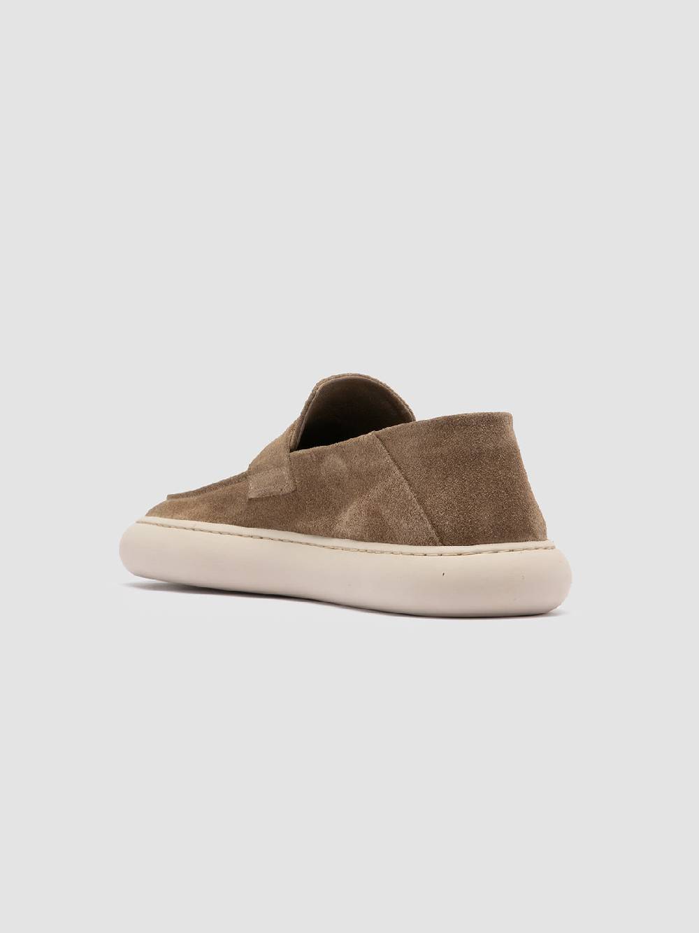 Officine Creative DINGHY 101 Sneakers Basse in Pelle Scamosciata Tortora Affare Del Giorno
