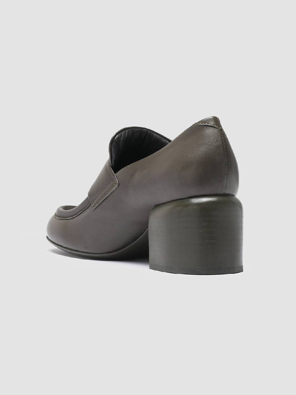 Officine Creative ETHEL 001 Mocassini Penny in Pelle Verde Sconto
