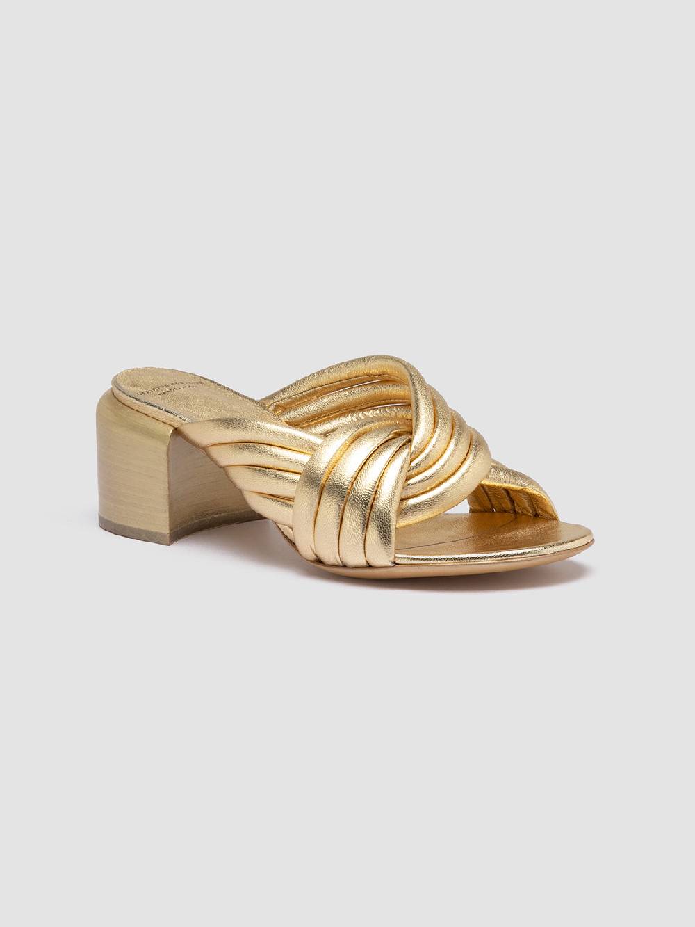 Officine Creative ETHEL 022 Sandali Slide in Pelle Oro Online