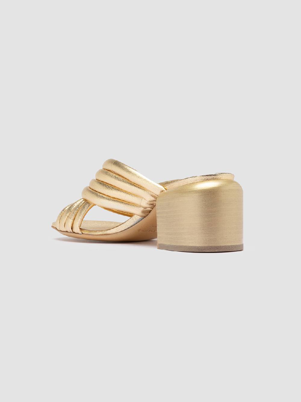 Officine Creative ETHEL 022 Sandali Slide in Pelle Oro Online