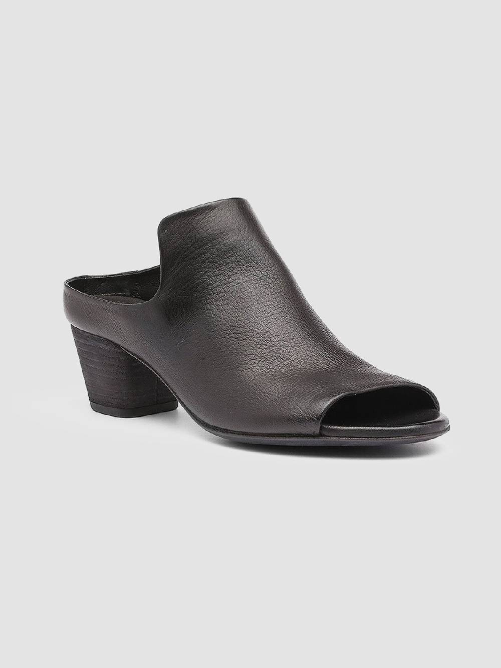 Officine Creative ADELE 003 Black Leather Sandals Offerte