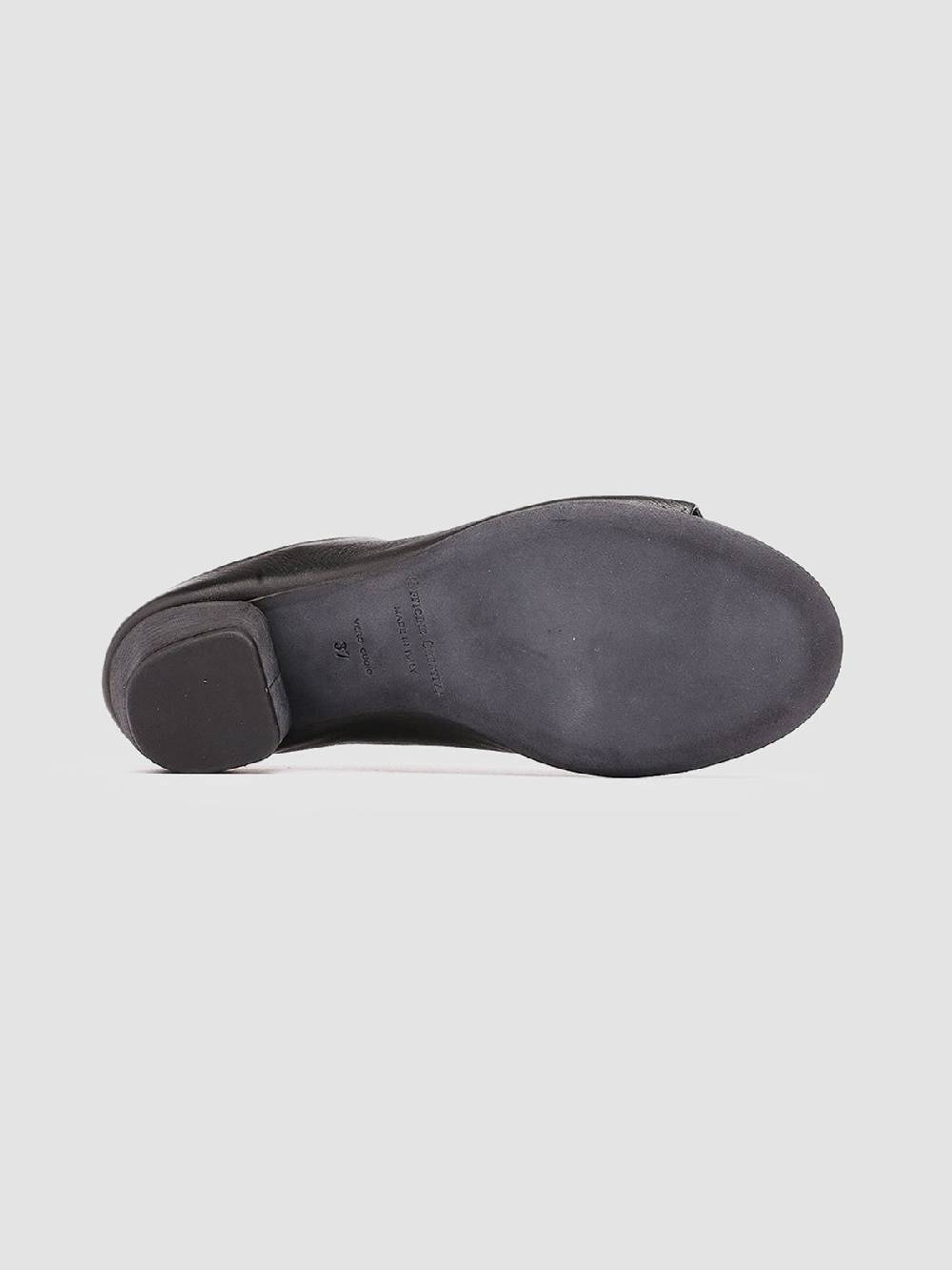 Officine Creative ADELE 003 Black Leather Sandals Offerte