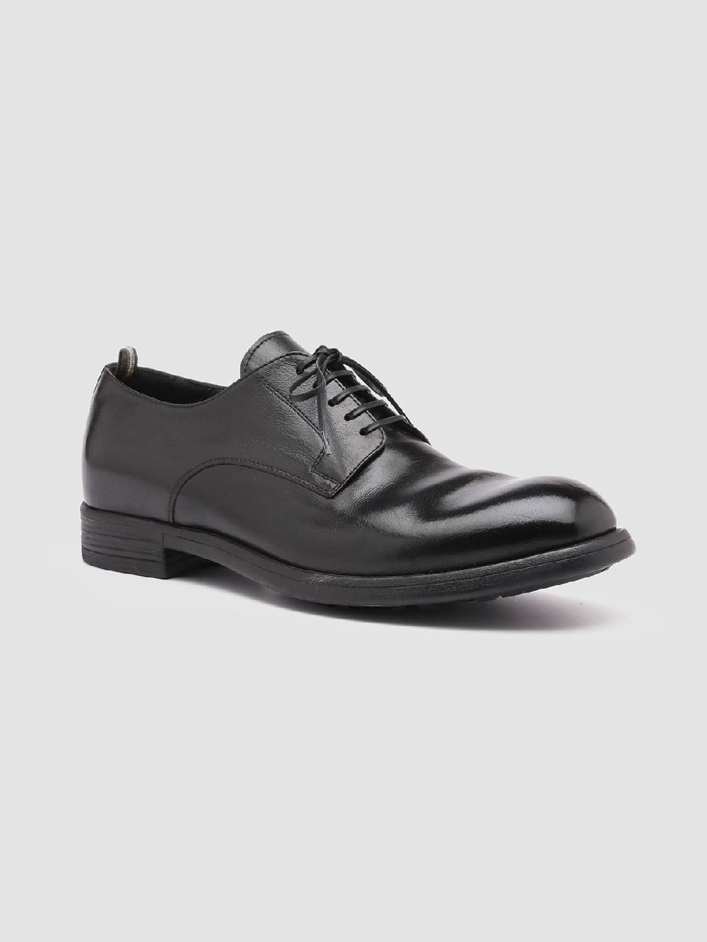 Officine Creative CHRONICLE 001 Derby in Pelle Nera Vendita Economica