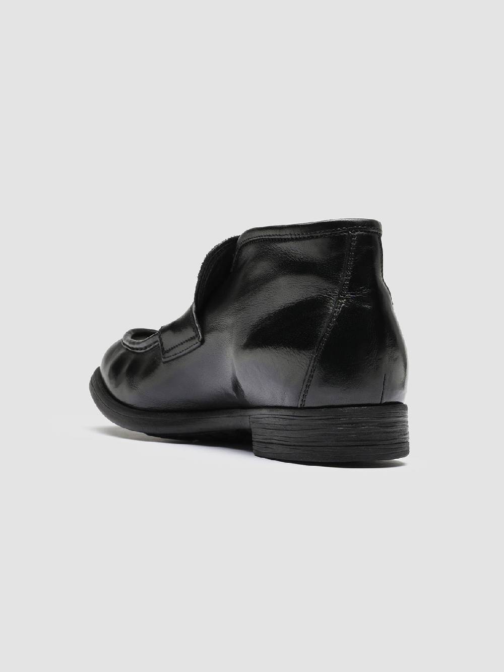 Officine Creative CHRONICLE 027 Stivaletti in Pelle Nera Vendite Flash