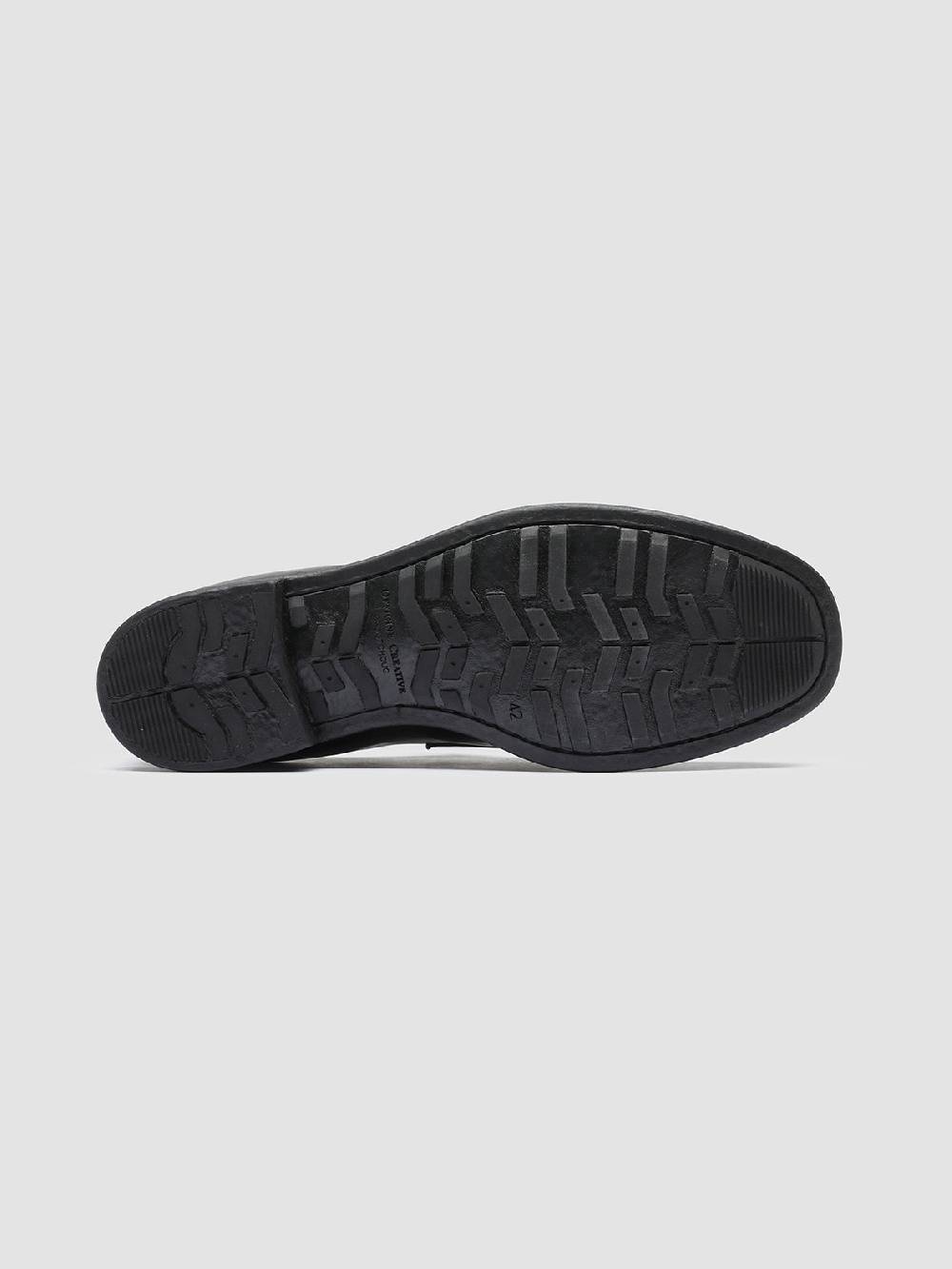 Officine Creative CHRONICLE 027 Stivaletti in Pelle Nera Vendite Flash