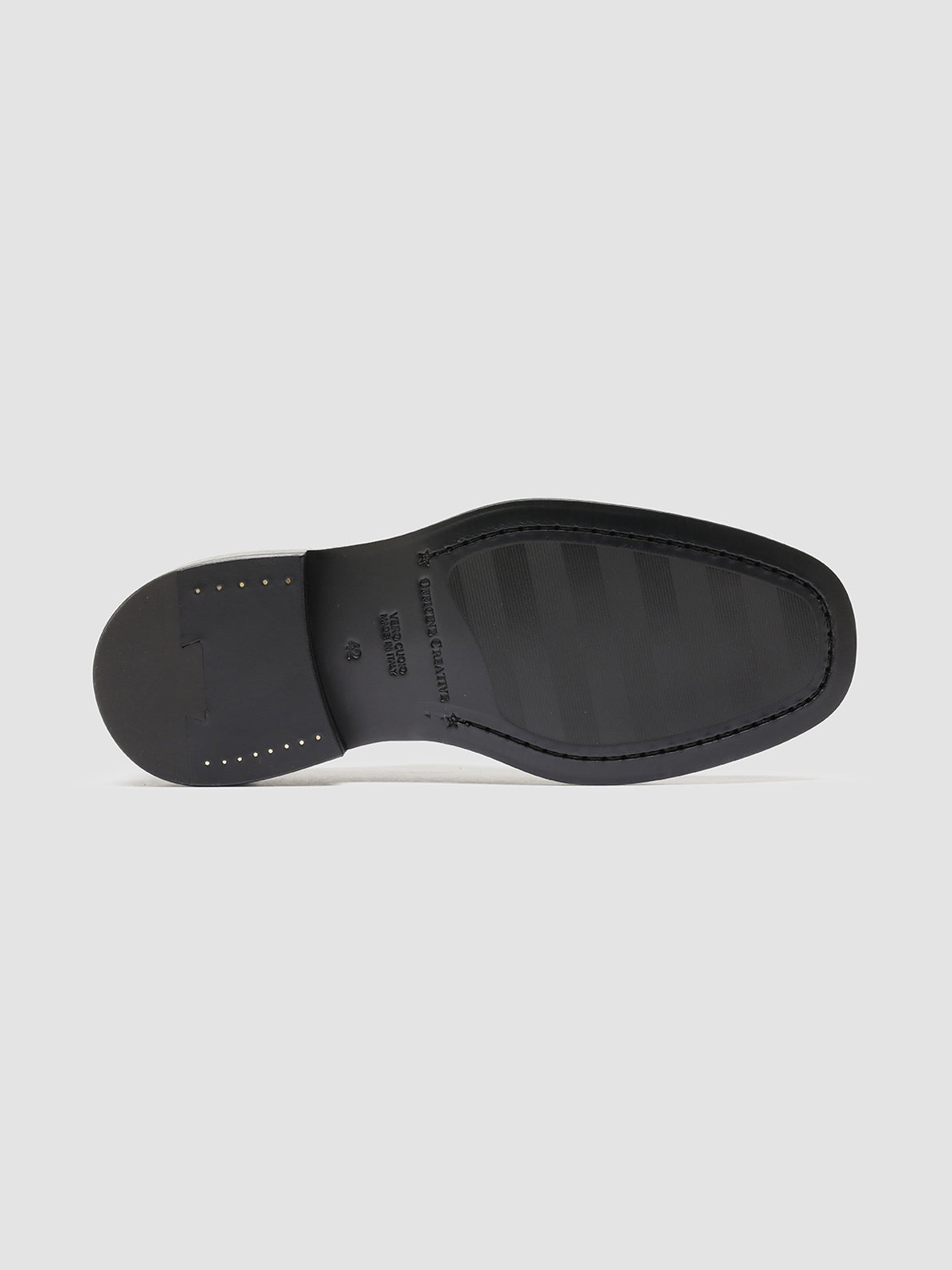 Officine Creative CONCRETE 003 Derby in Pelle Nera Negozio