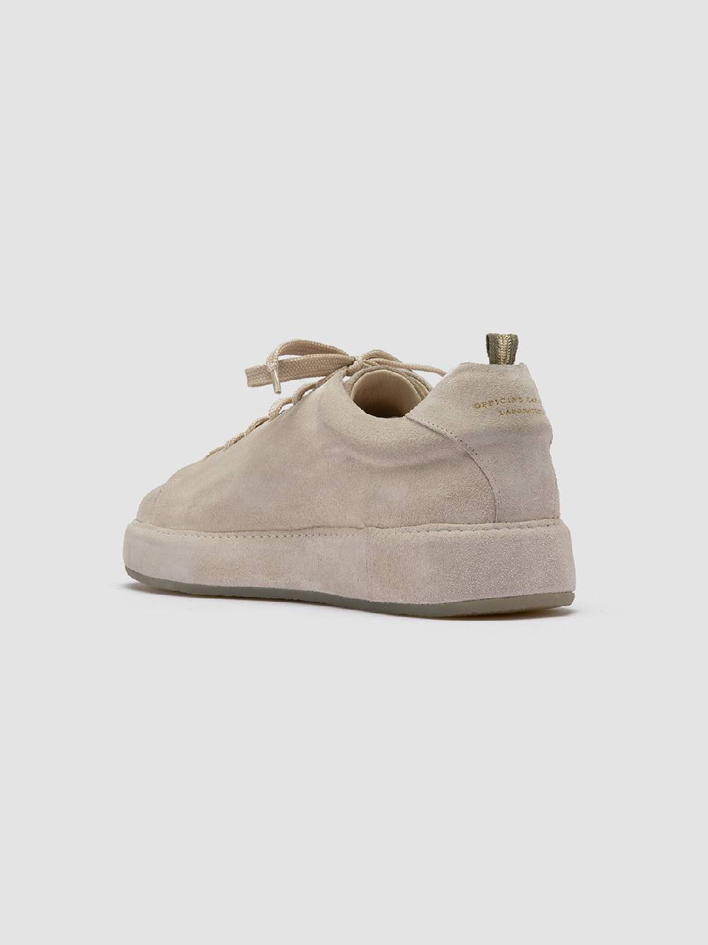 Officine Creative COVERED 001 Sneakers Basse in Pelle Scamosciata Grigia Qualità