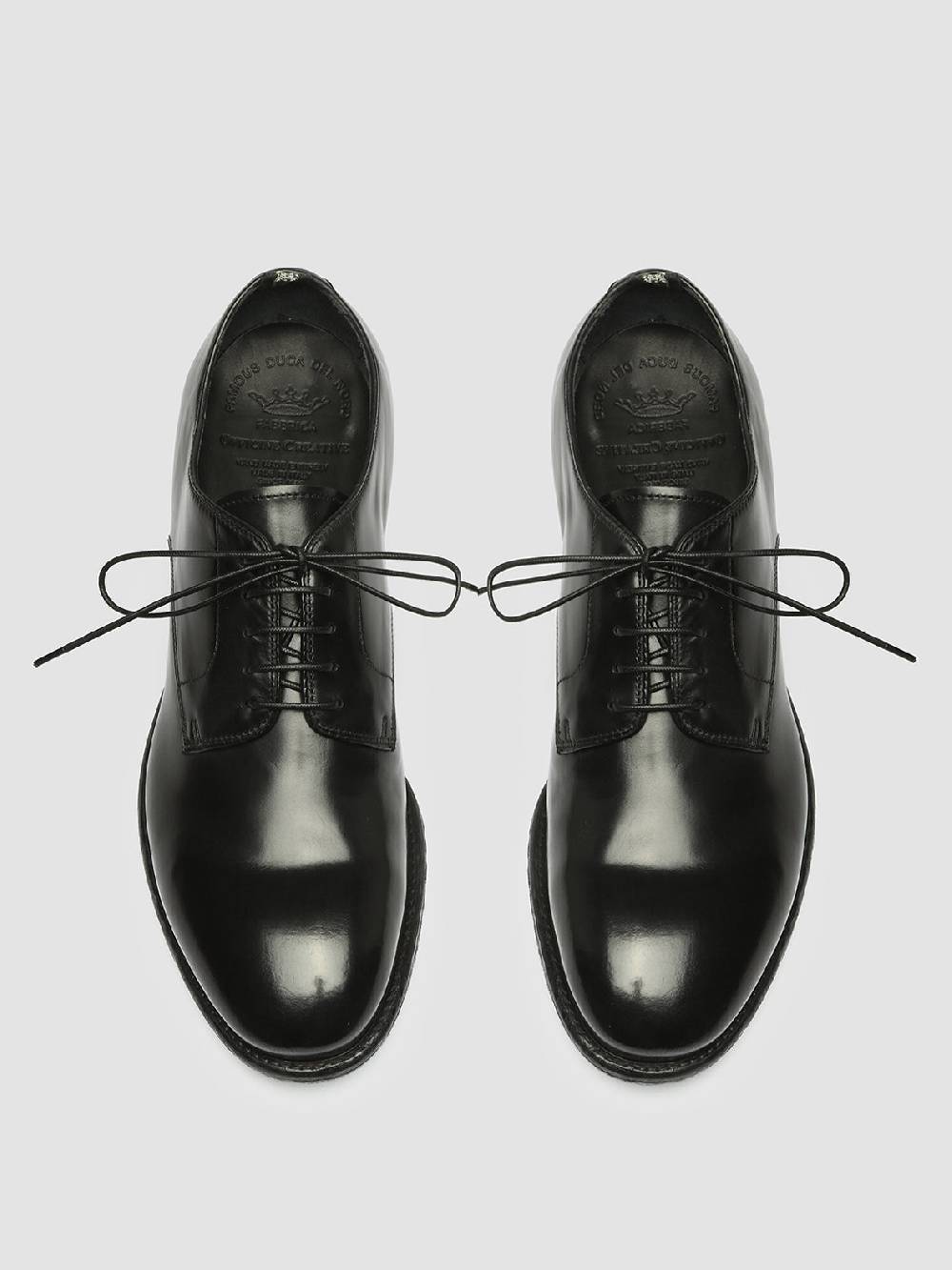 Officine Creative EMORY 022 Derby in Pelle Nera Qualità Garantita