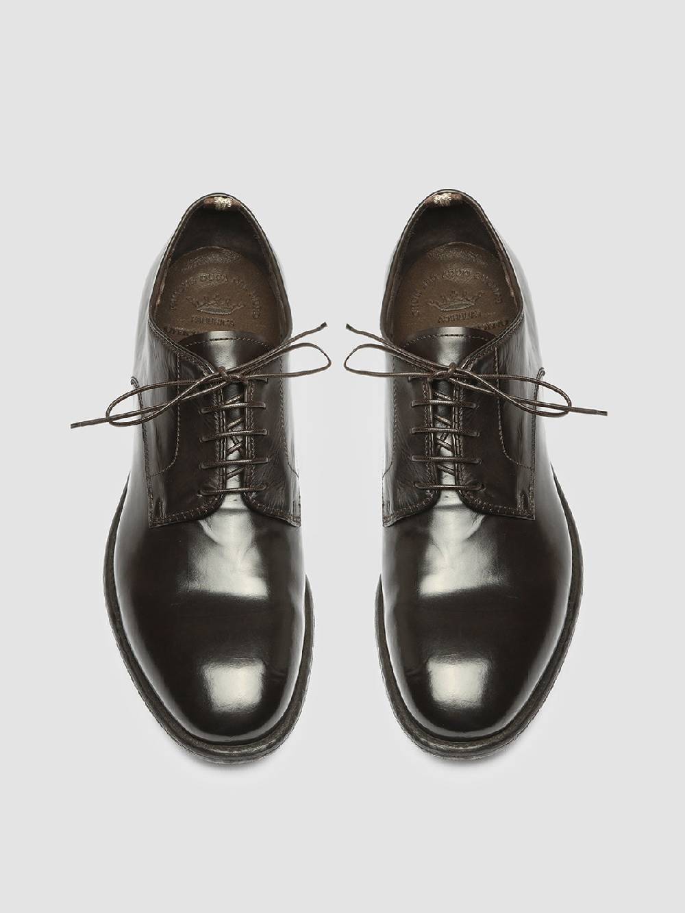 Officine Creative EMORY 022 Derby in Pelle Marrone Lightning offer
