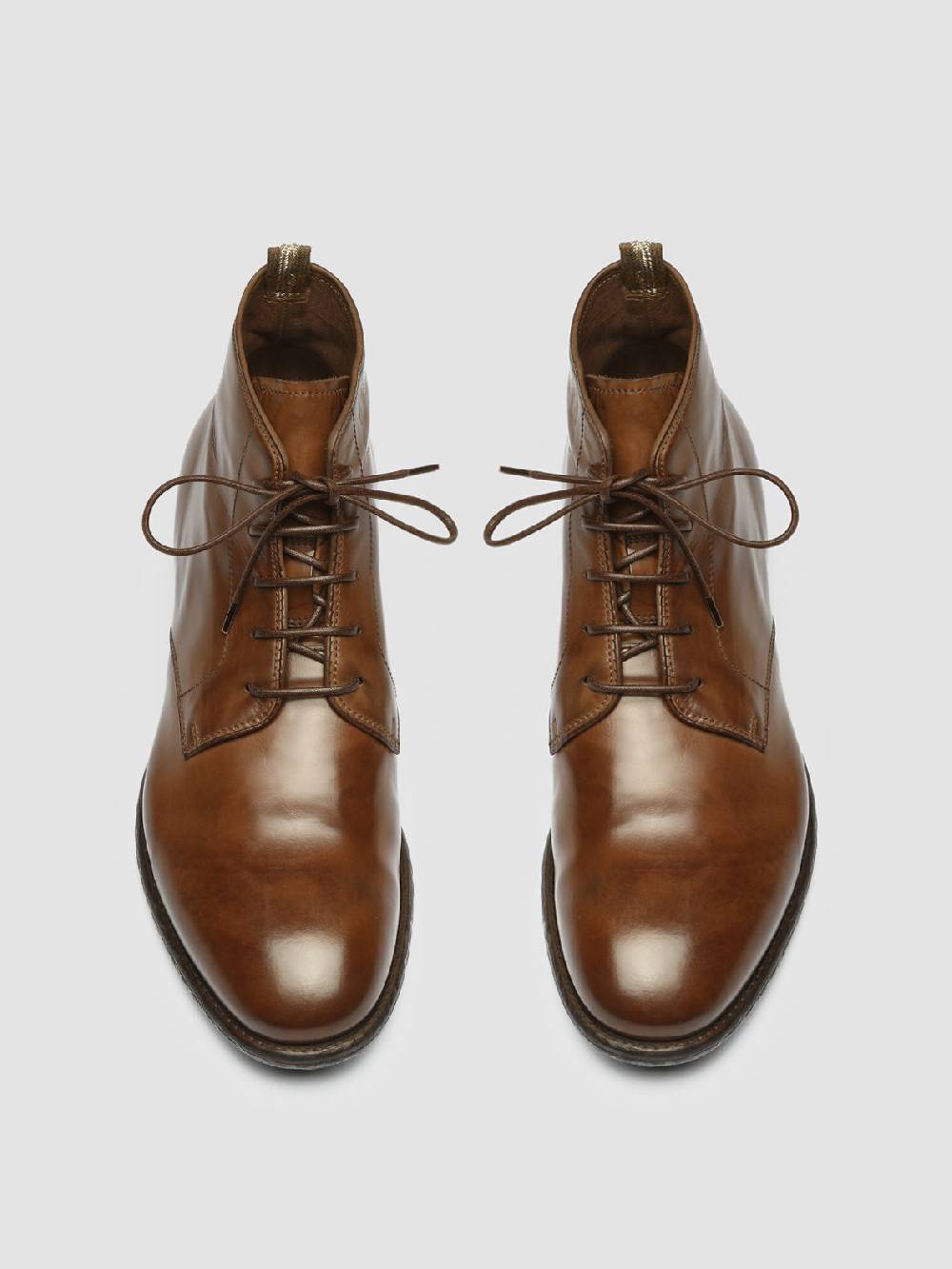 Officine Creative EMORY 023 Stivaletti in Pelle Marrone Grandi sconti