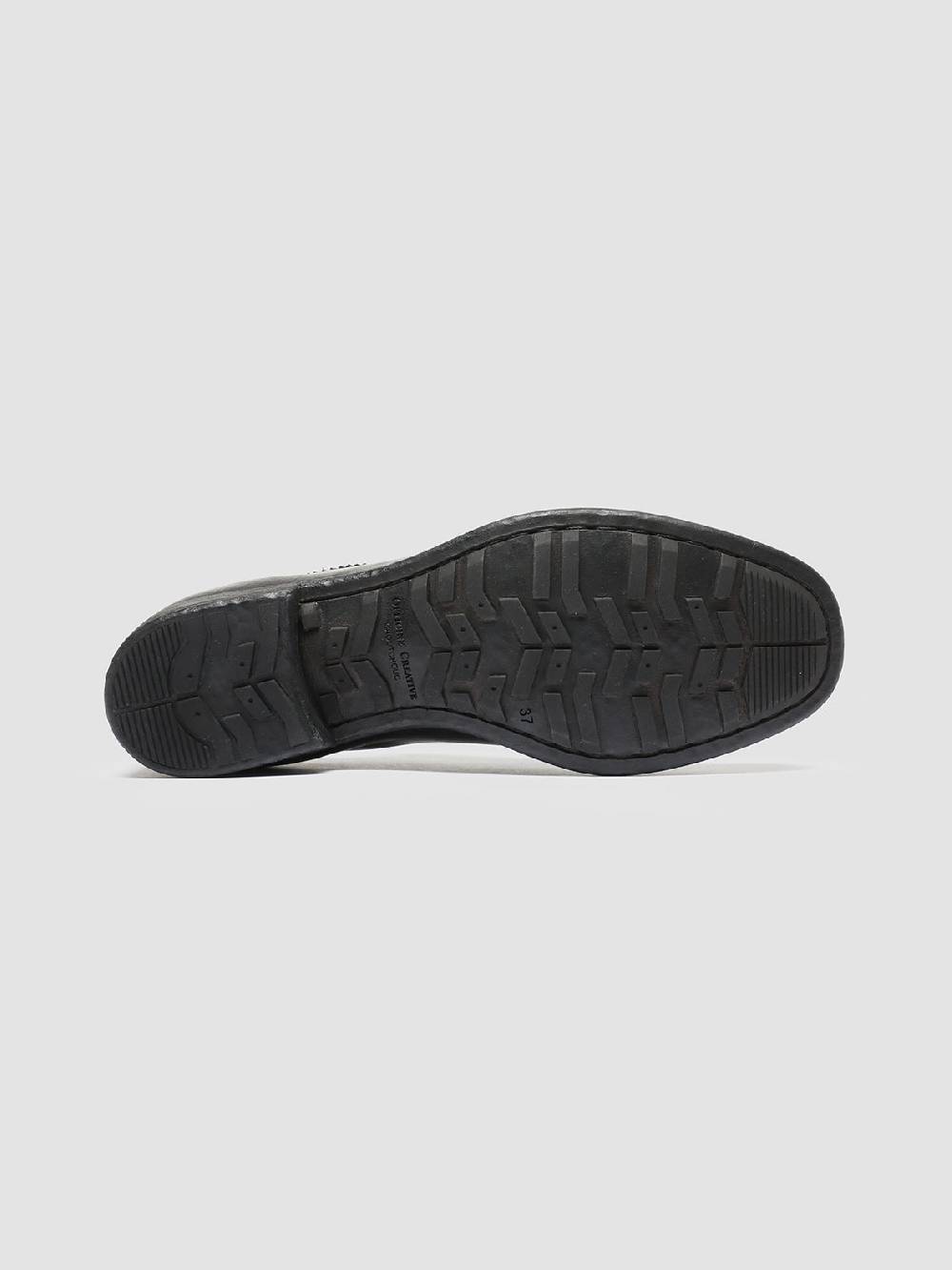 Officine Creative CALIXTE 022 Derby con Motivo Brogue in Pelle Nera Promozione Limitata