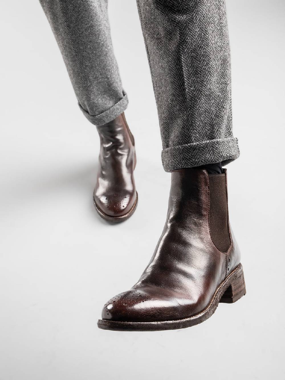 Officine Creative SELINE 002 Stivaletti Chelsea in Pelle Nera Novità