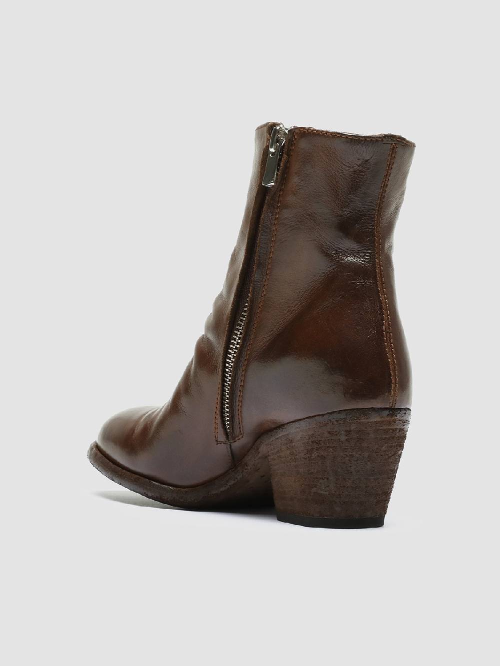 Officine Creative SHERRY 003 Stivaletti in Pelle Marrone Economico