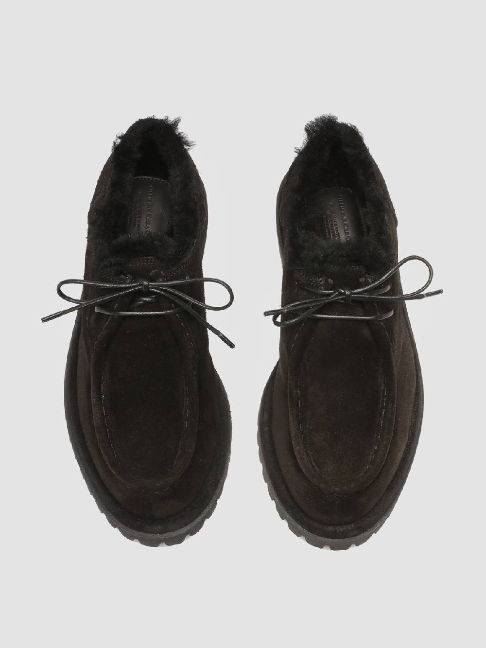 Officine Creative SPECTACULAR W 106 Derby in Pelle Scamosciata Nera Latest stili