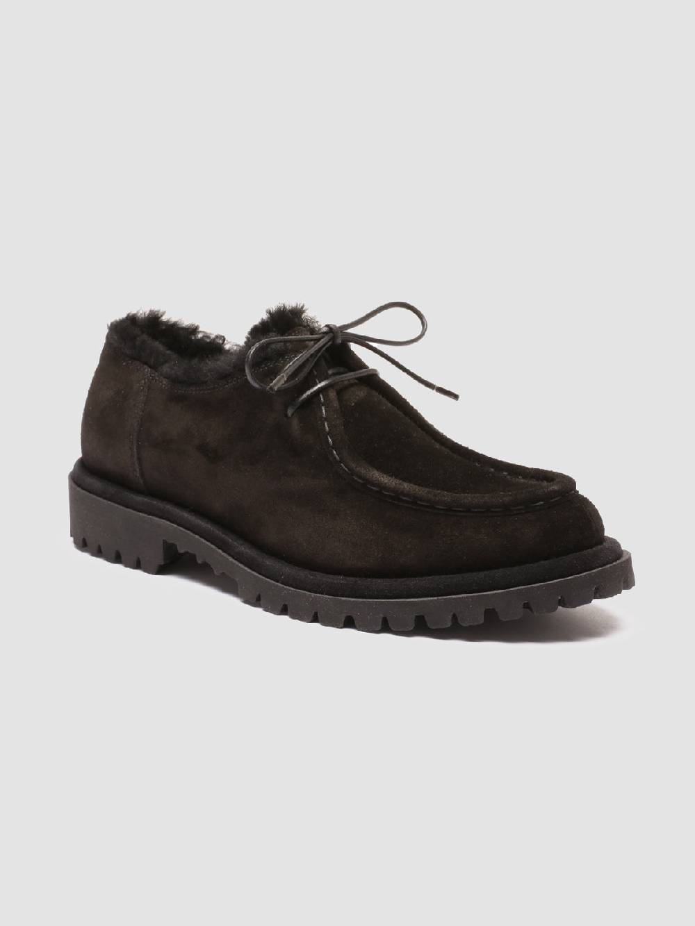 Officine Creative SPECTACULAR W 106 Derby in Pelle Scamosciata Nera Latest stili