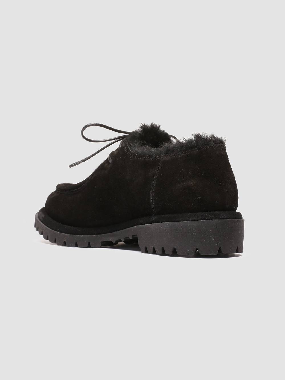 Officine Creative SPECTACULAR W 106 Derby in Pelle Scamosciata Nera Latest stili