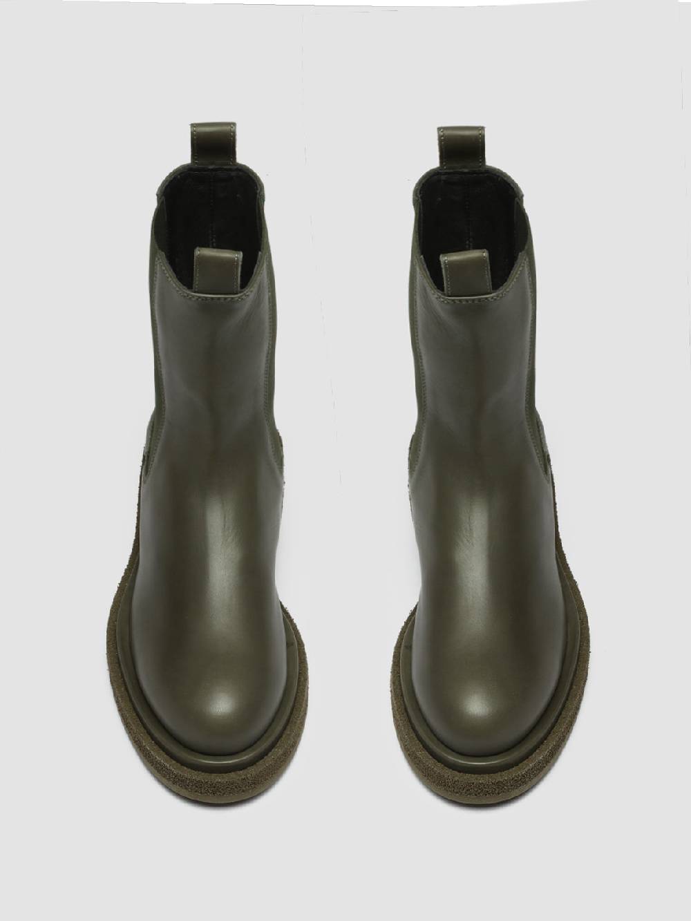 Officine Creative TONAL 105 Stivaletti Chelsea in Pelle Verde Vendita Economica