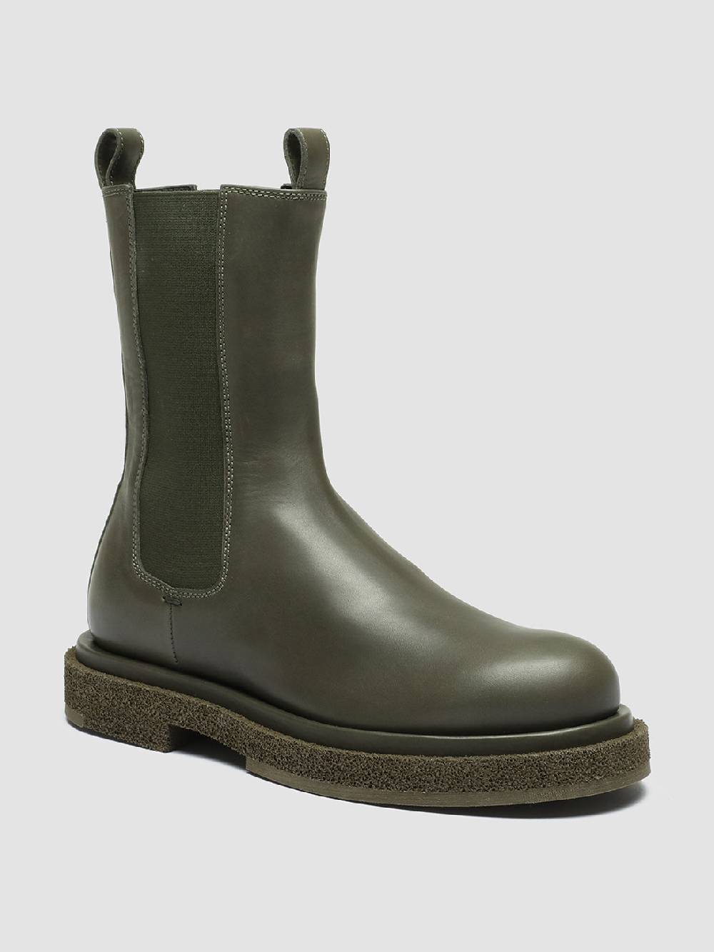 Officine Creative TONAL 105 Stivaletti Chelsea in Pelle Verde Vendita Economica
