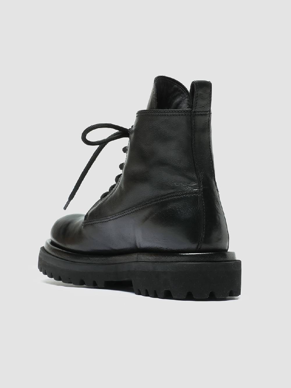 Officine Creative WISAL DD 105 Stivali stringati in Pelle Nera Vendite Flash