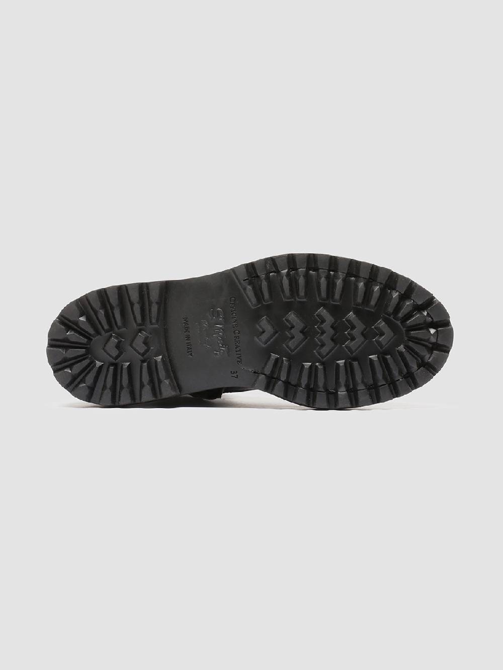 Officine Creative WISAL DD 105 Stivali stringati in Pelle Nera Vendite Flash