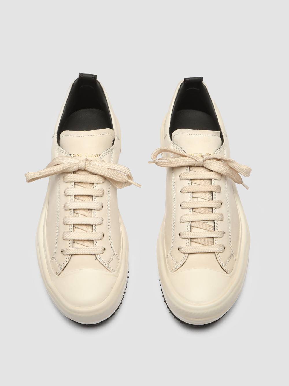 Officine Creative MES 105 Sneaker in Pelle Avorio In Saldo