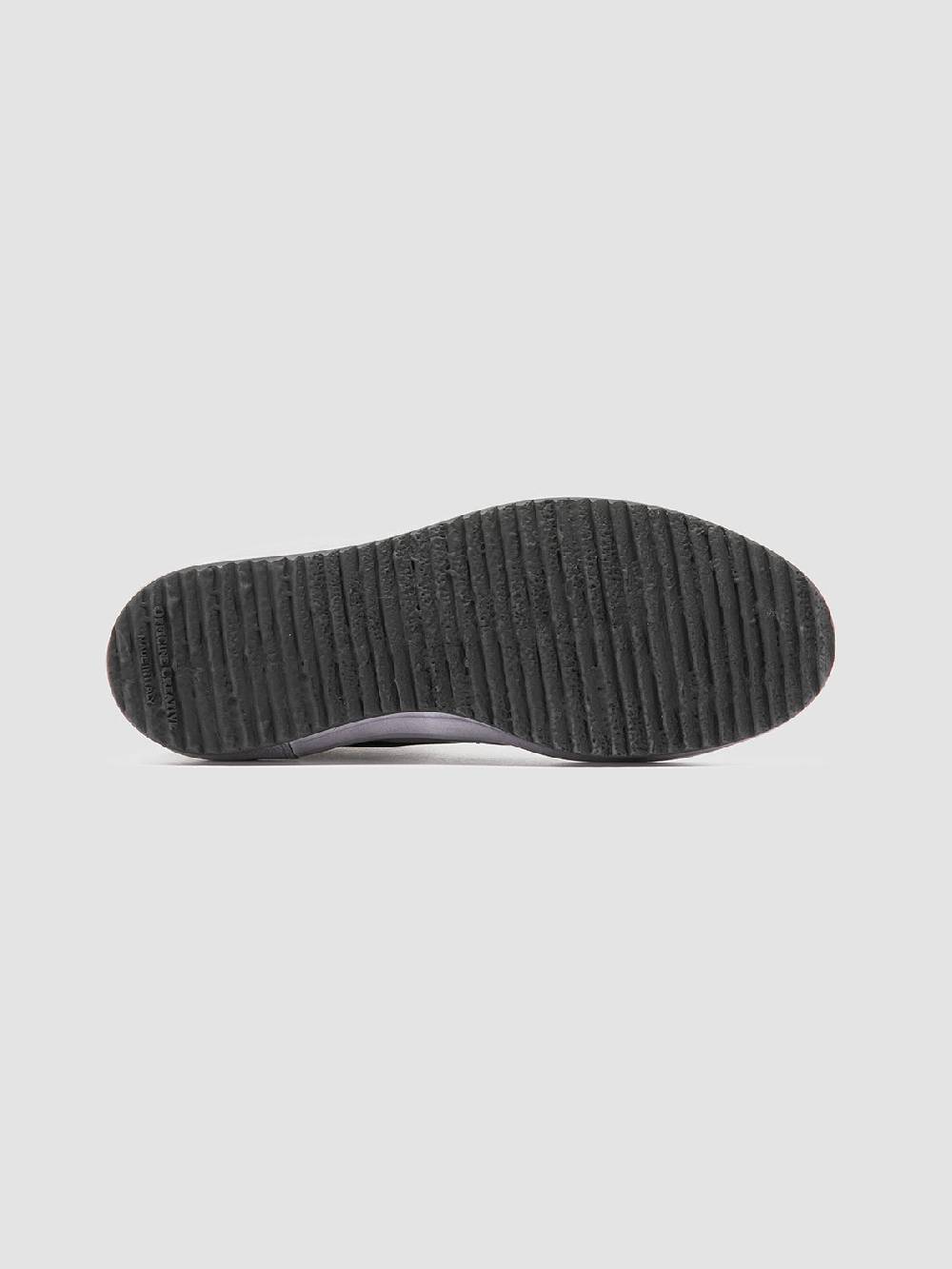 Officine Creative MES 109 Sneaker Alte in Pelle Nera Nuova