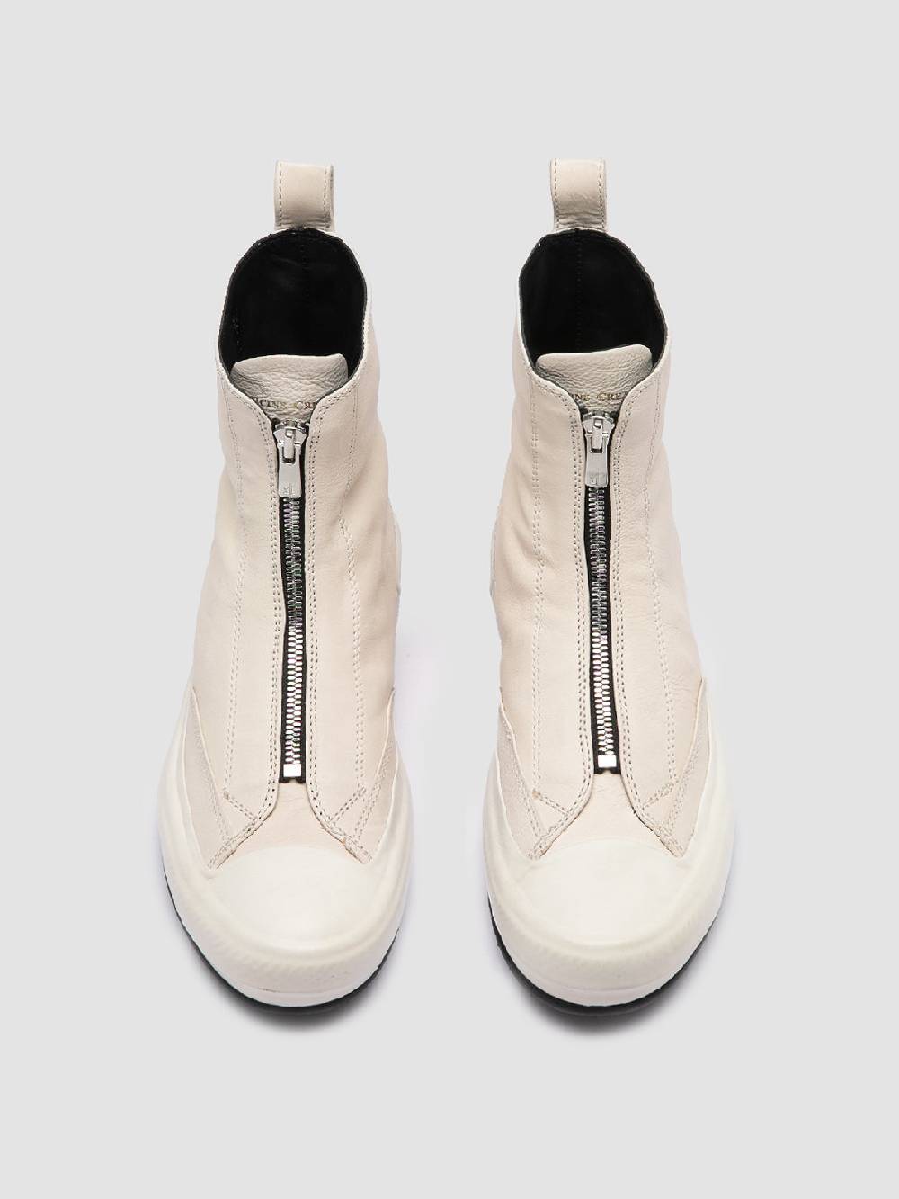 Officine Creative MES 109 Sneaker Alte in Pelle Avorio Moda