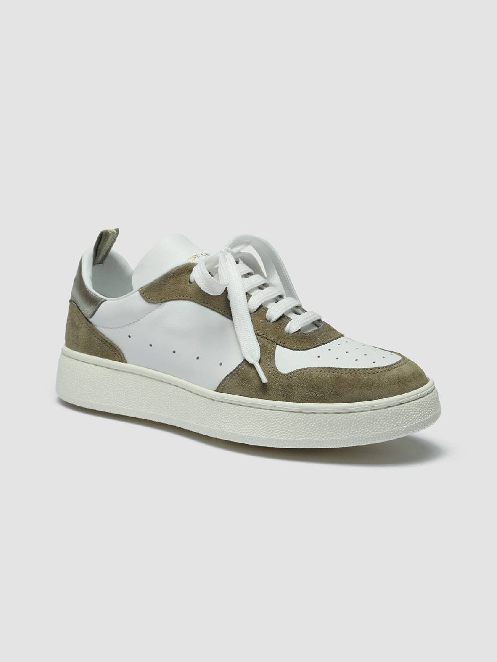 Officine Creative MOWER 110 Sneakers in Pelle Bianca In Linea