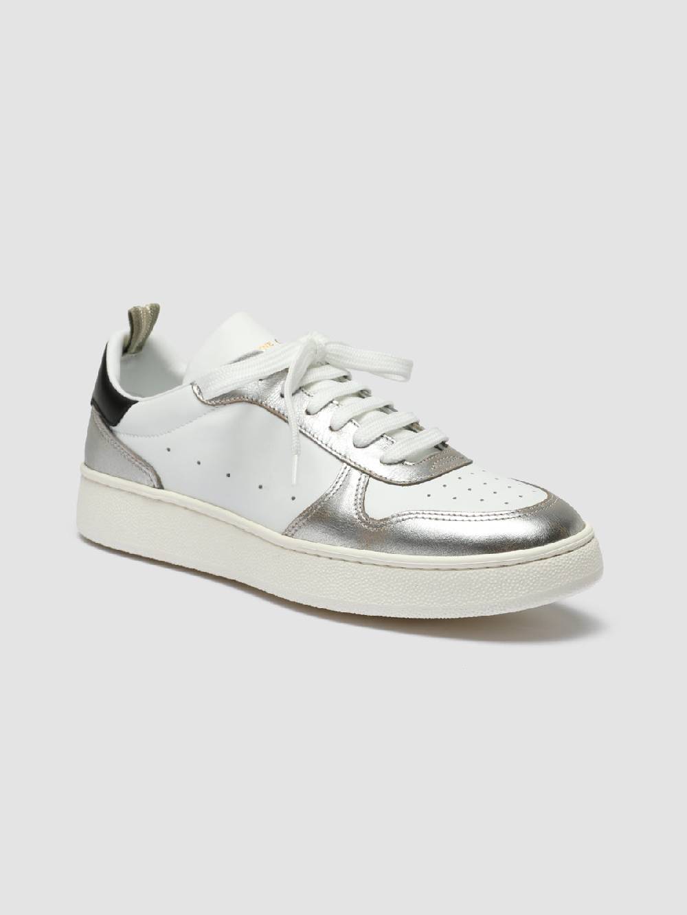 Officine Creative MOWER 110 Sneakers in Pelle Bianca Nuovo