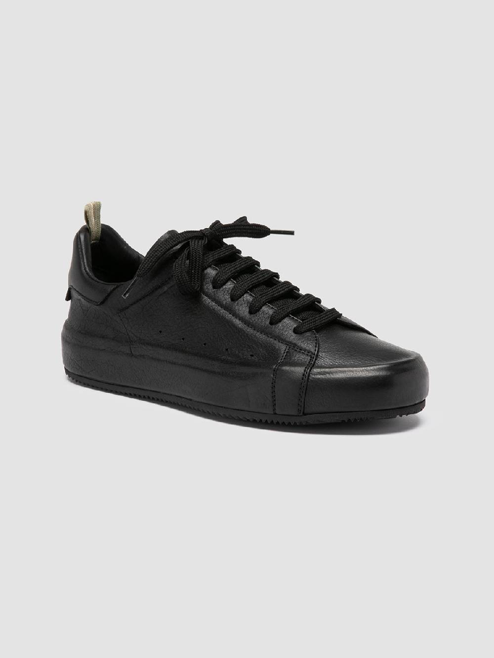 Officine Creative PRIMARY 101 Sneakers in Pelle Nera Promozione