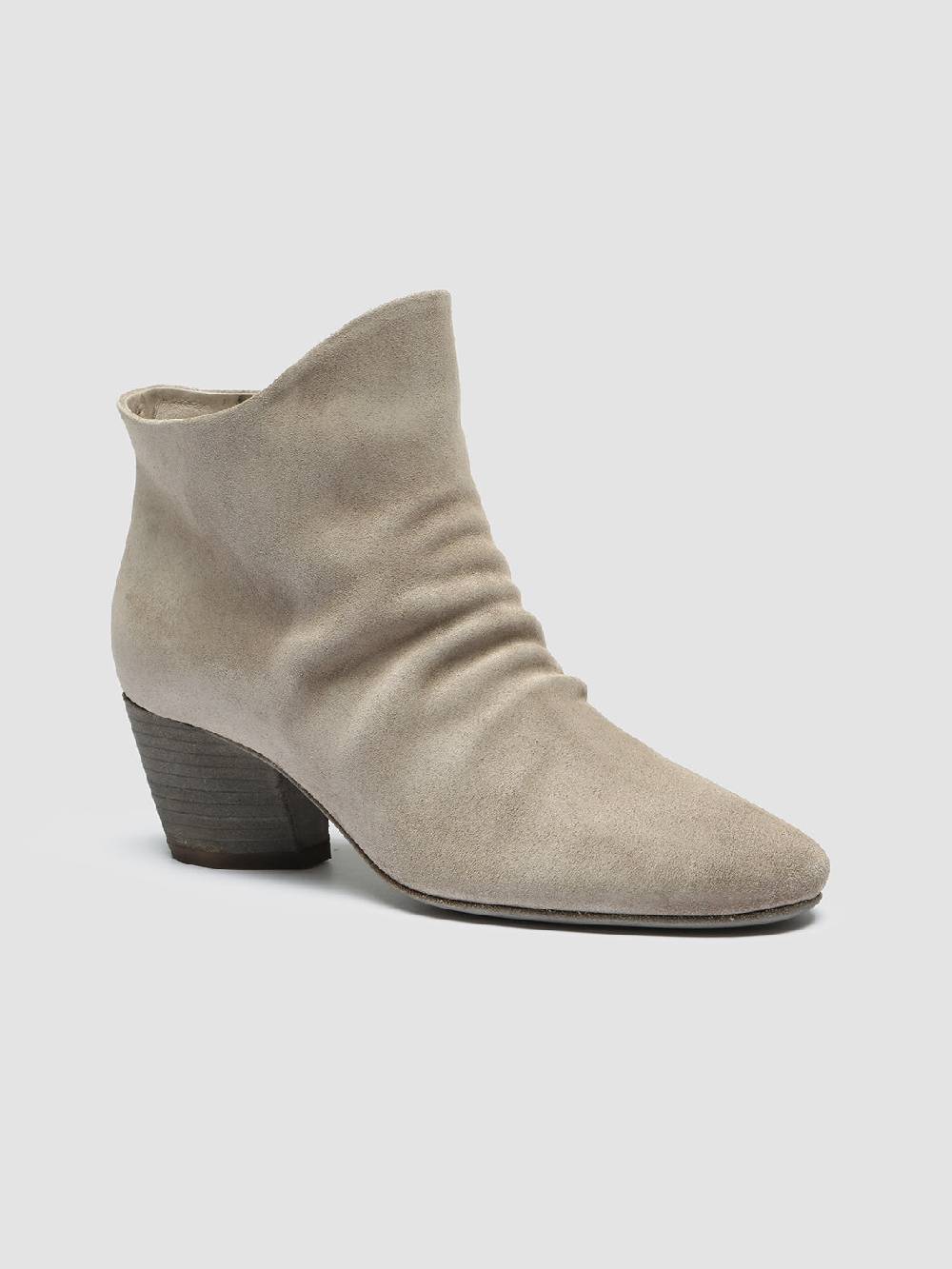 Officine Creative BETH 006 Stivaletti in Pelle Scamosciata Tortora Consegna Veloce
