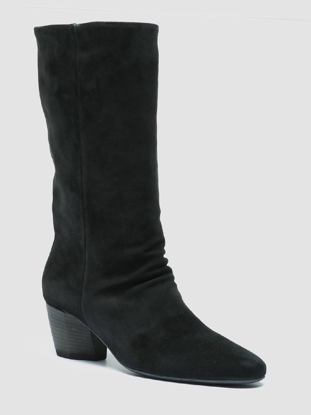 Officine Creative BETH 010 Stivali in Pelle Scamosciata Nera Promozione Limitata