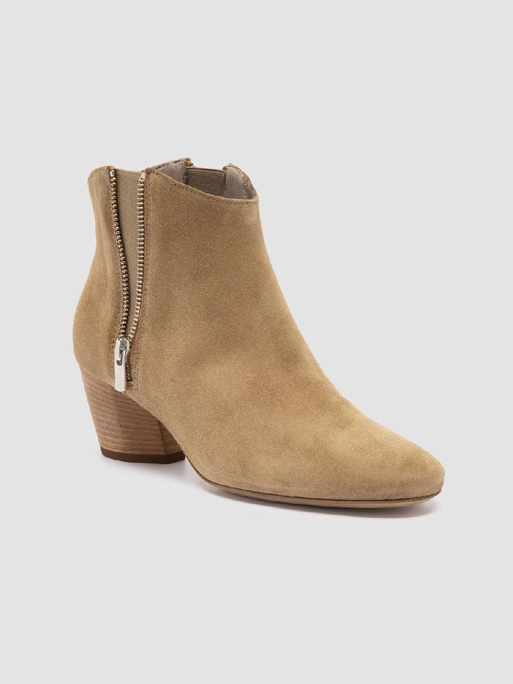 Officine Creative BETH 012 Stivaletti Chelsea in Pelle Scamosciata Marrone Fino Al -60%
