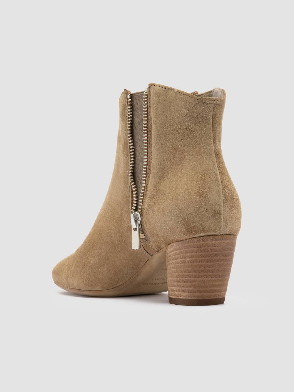 Officine Creative BETH 012 Stivaletti Chelsea in Pelle Scamosciata Marrone Fino Al -60%