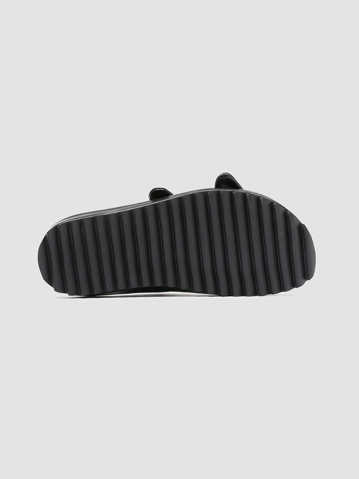 Officine Creative PELAGIE 010 Sandali in Pelle Intrecciata Nera Sottocosto