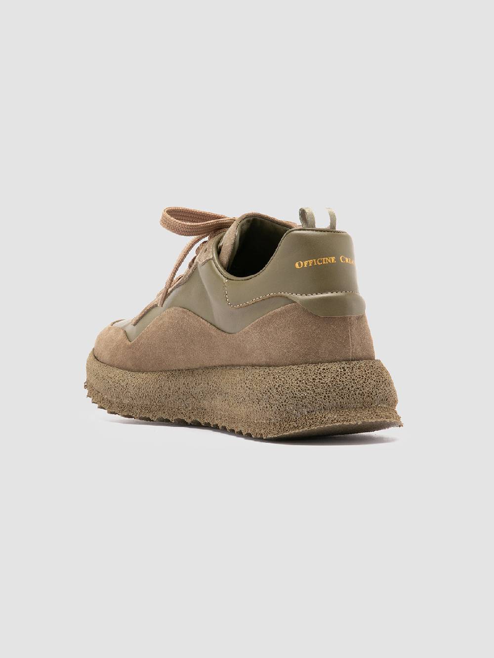Officine Creative RACE RUBREX 101 Sneakers Basse in Pelle e Camoscio Verde Novità