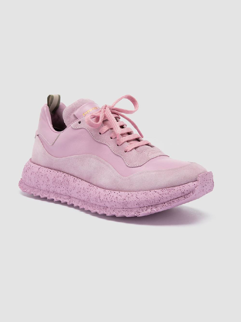 Officine Creative RACE RUBREX 101 Sneakers Basse in Pelle e Camoscio Rosa Presa