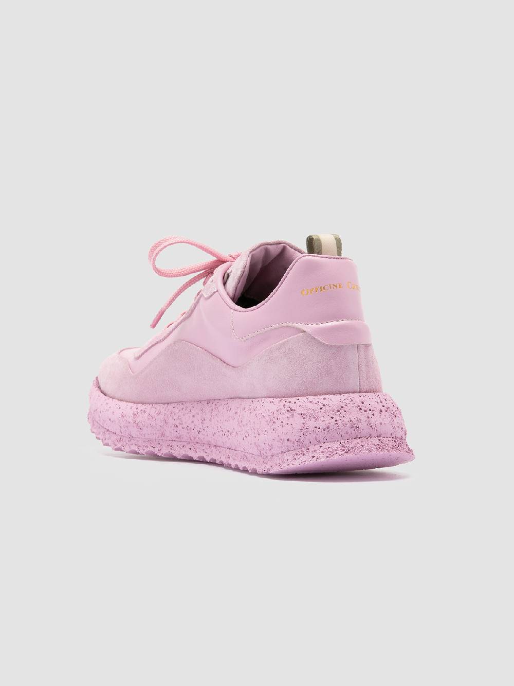 Officine Creative RACE RUBREX 101 Sneakers Basse in Pelle e Camoscio Rosa Presa