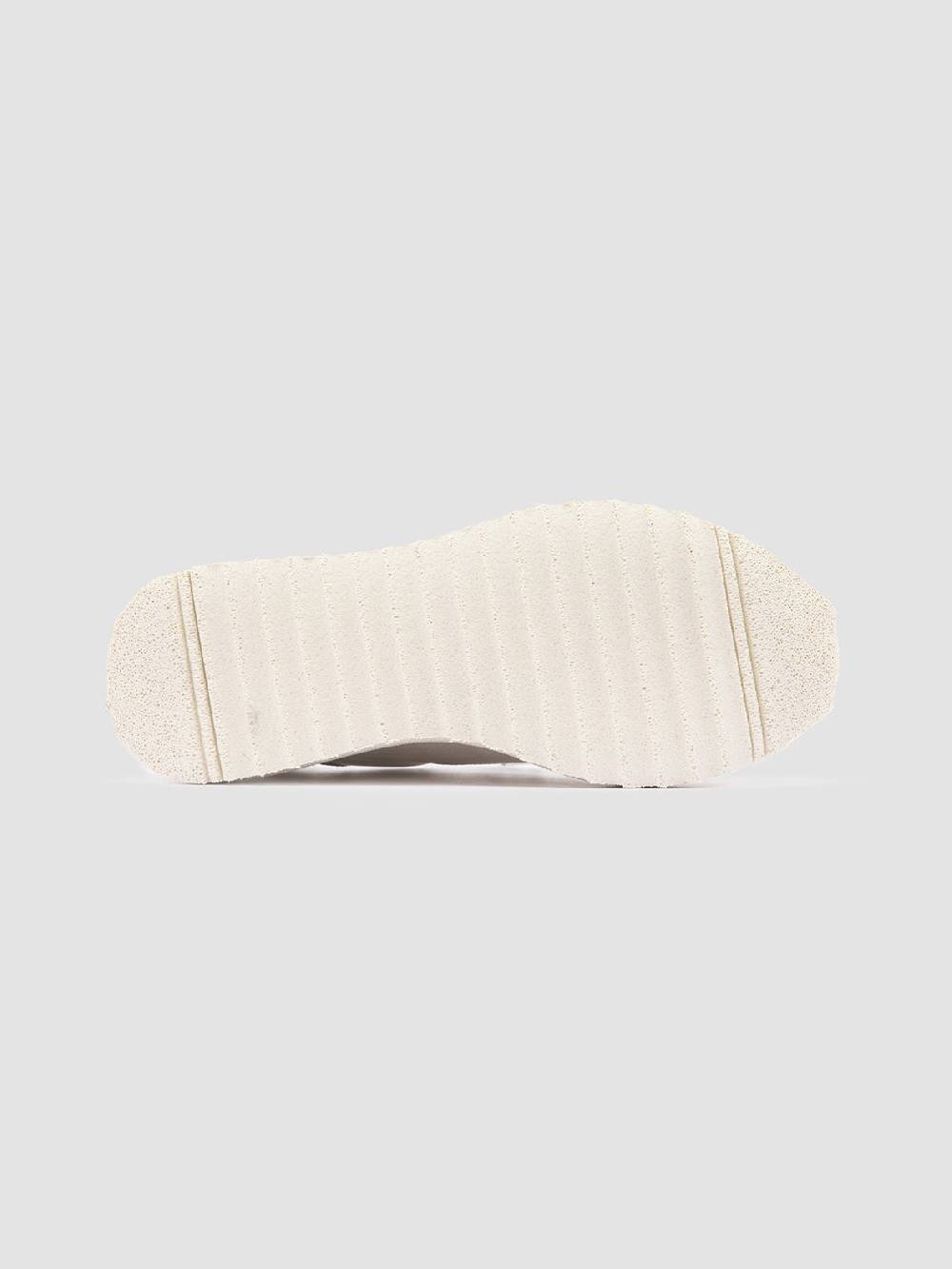 Officine Creative RACE RUBREX 101 Sneakers Basse in Pelle e Camoscio Bianca Sconto