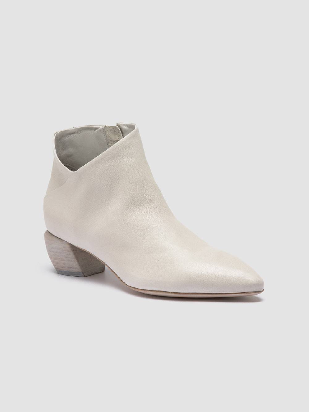 Officine Creative SALLY 030 Stivaletti con Zip in Pelle Bianca Online