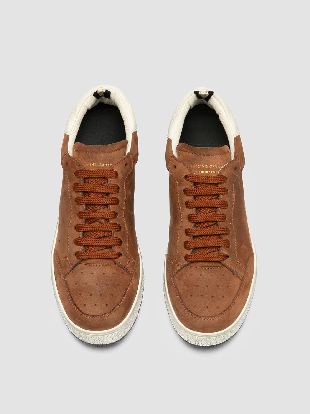 Officine Creative THE ANSWER 102 Sneaker Basse in Nabuk Marrone In Vendita