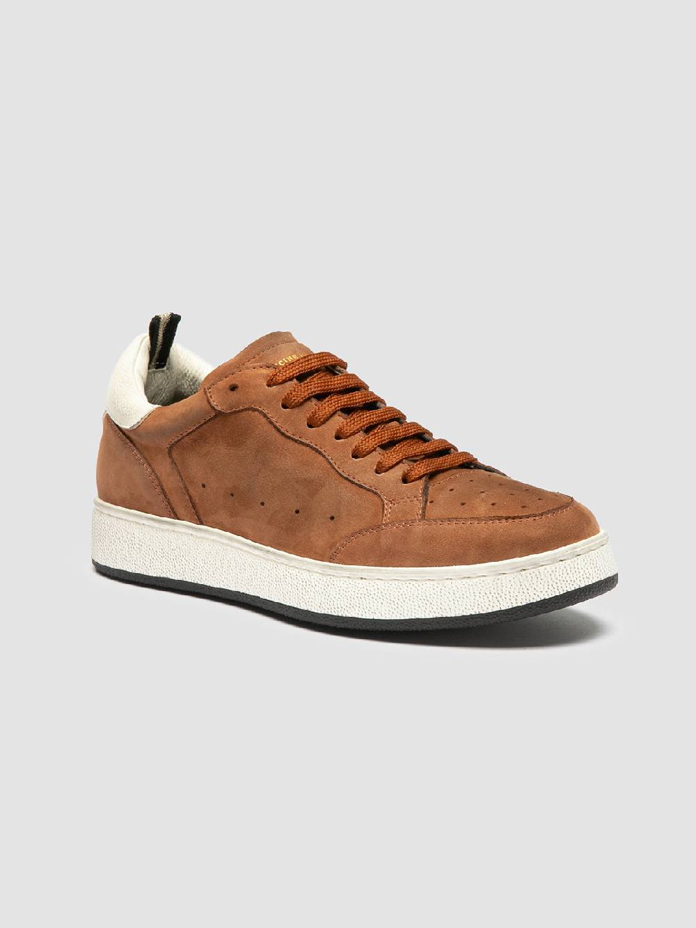Officine Creative THE ANSWER 102 Sneaker Basse in Nabuk Marrone In Vendita
