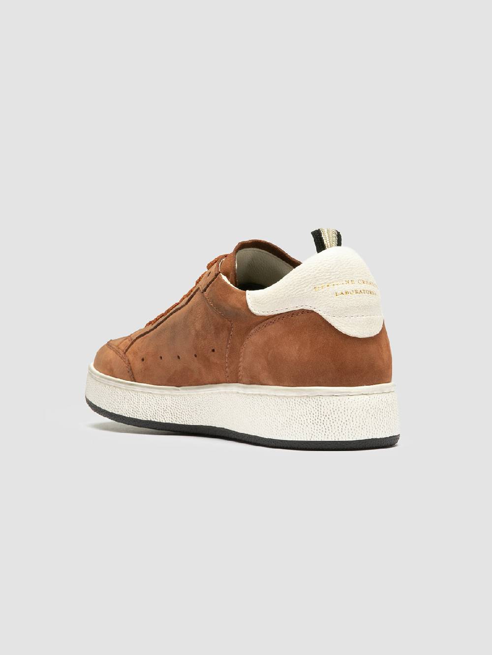 Officine Creative THE ANSWER 102 Sneaker Basse in Nabuk Marrone In Vendita
