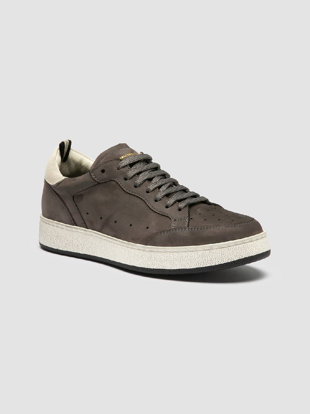 Officine Creative THE ANSWER 102 Sneaker Basse in Nabuk Grigio Affare Del Giorno