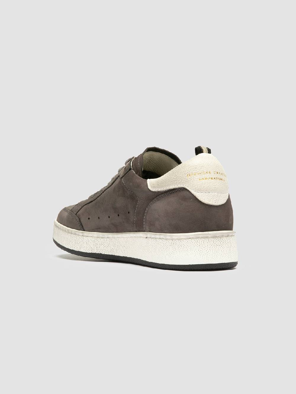 Officine Creative THE ANSWER 102 Sneaker Basse in Nabuk Grigio Affare Del Giorno