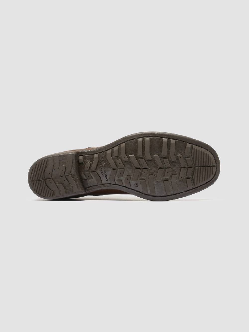 Officine Creative CALIXTE 003 Oxford in Pelle Marrone In Saldo