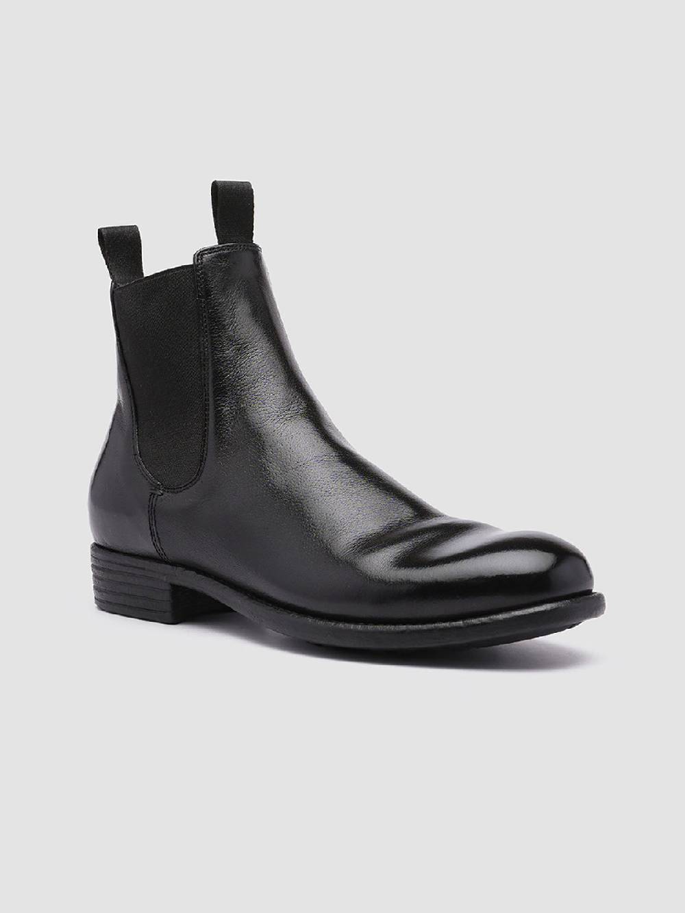 Officine Creative CALIXTE 004 Stivaletti Chelsea in Pelle Nera Moda